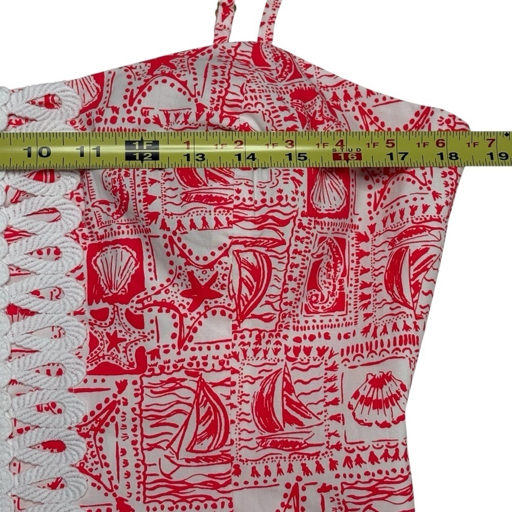 NWT Lilly Pulitzer Shelli Stretch Top • Mizner Red Seaside Harbour • Size 14 - Picture 7 of 12